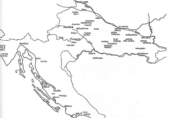 našice karta hrvatske Templarski posjedi u Hrvatskoj | Medieval Wall našice karta hrvatske