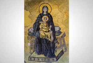 Bogorodica s Djetetom, mozaik u apsidi Aja Sofije