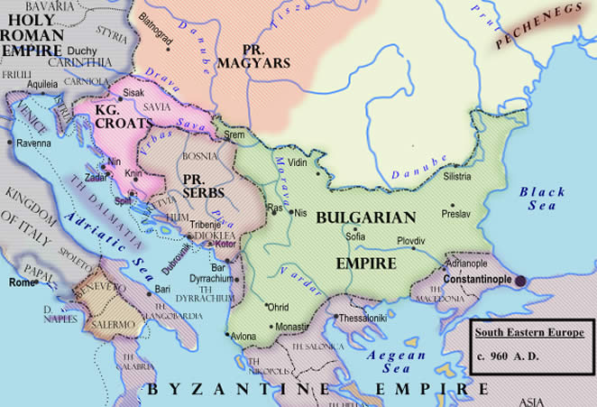 karta istočne europe Crkveni sabori i Tomislavovi nasljednici | Medieval Wall karta istočne europe